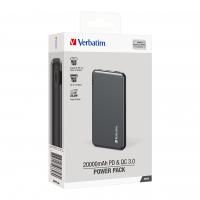 Verbatim 20000mAh 22.5W PD &  QC 3.0 流動充電池 66628