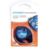 Dymo 91205 12mm 藍底黑字 膠質 標簽帶 4M