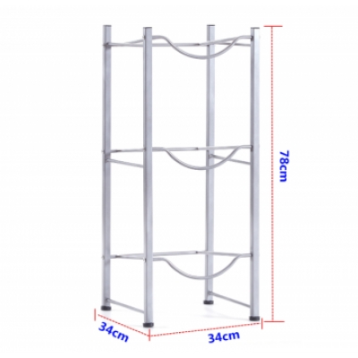 蒸溜水存貨架 3桶 35x35x78CM